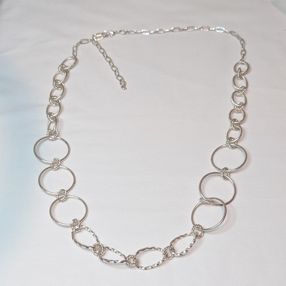 Silver Chain Link Necklace